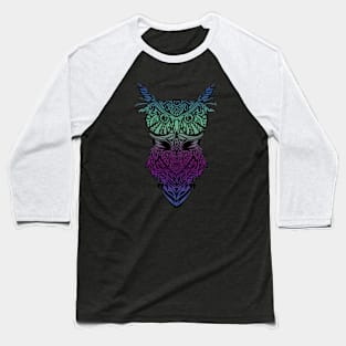 Tribal Owl Baseball T-Shirt